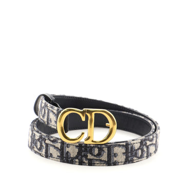 Christian Dior Saddle Belt Oblique Canvas Thin