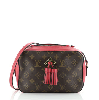 Louis Vuitton Saintonge Handbag Monogram Canvas with Leather