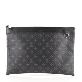 Louis Vuitton Discovery Pochette Monogram Eclipse Canvas GM