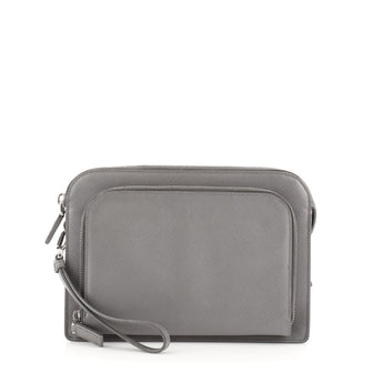 Prada Wristlet Travel Organizer Saffiano Leather