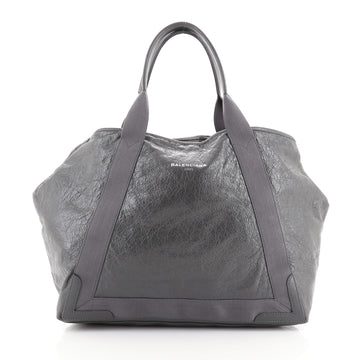 Balenciaga Navy Cabas Leather Medium