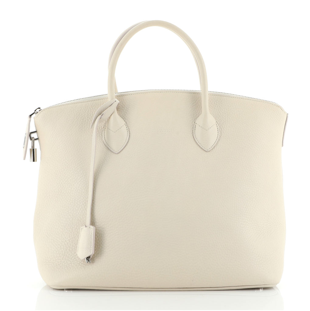 Louis Vuitton Haute Maroquinerie Lockit Handbag Leather MM Neutral