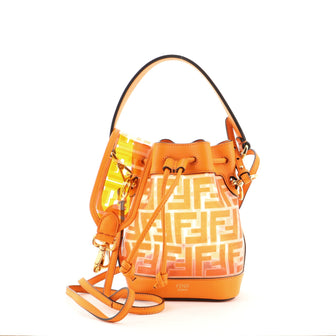 Fendi Mon Tresor Bucket Bag Zucca PU Mini