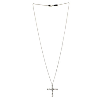 Harry Winston Madonna Cross Pendant Necklace Platinum with Diamonds Large