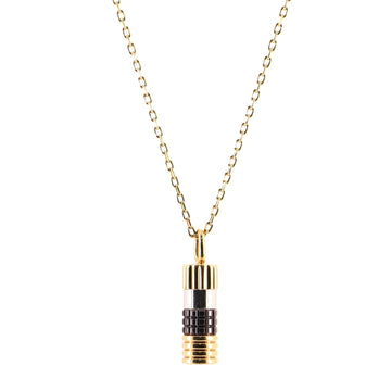 Boucheron Quatre Pendant Necklace 18K Tricolor Gold and PVD