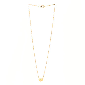 Cartier C Heart de Cartier Pendant Necklace 18K Rose Gold with Pink Sapphire