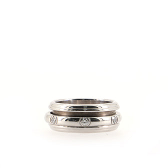 Piaget Possession Band Ring 18K White Gold with Diamonds .35CT