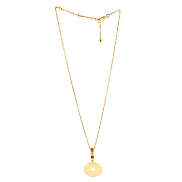 Bvlgari Lucea Drop Pendant Necklace 18K Yellow Gold