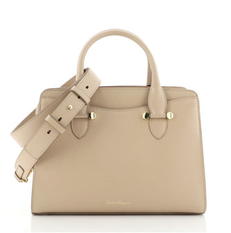 Salvatore Ferragamo Today Satchel Leather Small