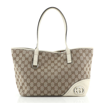 Gucci New Britt Tote GG Canvas Medium