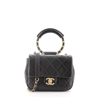 Chanel In The Loop Flap Bag Quilted Lambskin Small