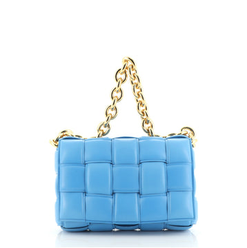 Bottega Veneta Cassette Chain Crossbody Bag Padded Maxi Intrecciato Leather