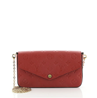 Louis Vuitton Felicie Pochette Monogram Empreinte Leather