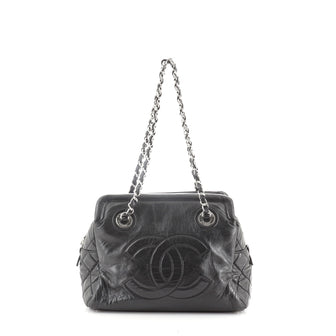 Chanel Timeless CC Soft Zip Tote Quilted Glazed Lambskin Small
