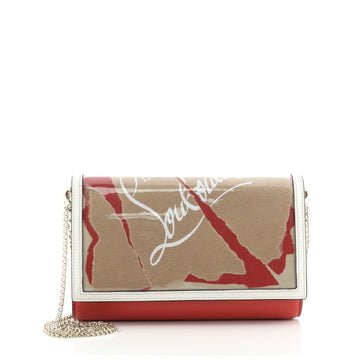 Christian Louboutin Paloma Clutch Printed PVC and Leather