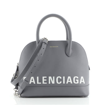 Balenciaga Logo Ville Bag Leather Small