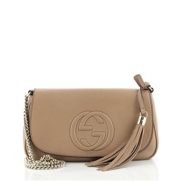 Gucci Soho Chain Crossbody Bag Leather Medium