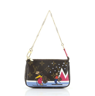 Louis Vuitton Pochette Accessoires Limited Edition Monogram Canvas Mini