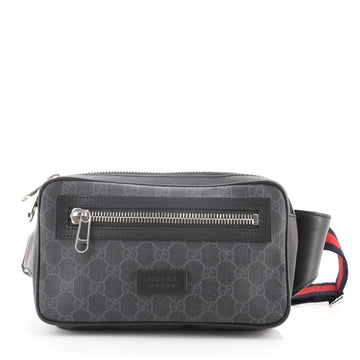 Gucci Soft Zip Belt Bag GG Coated Canvas Small