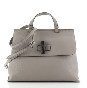 Gucci Bamboo Daily Top Handle Bag Leather Medium