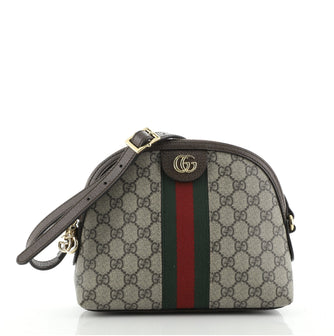 Gucci Ophidia Dome Shoulder Bag GG Coated Canvas Small