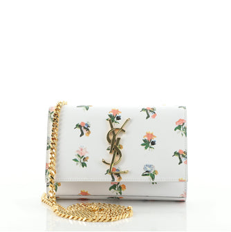 Saint Laurent Classic Monogram Crossbody Bag Printed Leather Small