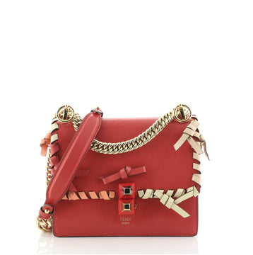 Fendi Kan I Bag Whipstitch Leather Small