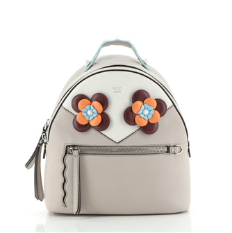 Fendi By The Way Flowerland Backpack Embellished Leather Mini