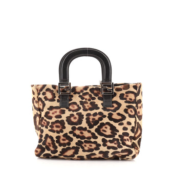 Fendi Vintage FF Handle Tote Pony Hair Small