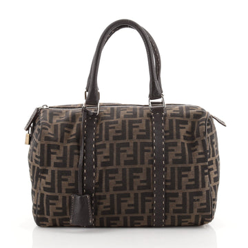 Fendi Vintage Boston Bag Zucca Canvas Medium