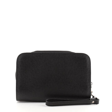 Louis Vuitton Pochette Baikal Clutch Taiga Leather