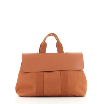 Hermes Valparaiso Bag Toile and Leather MM