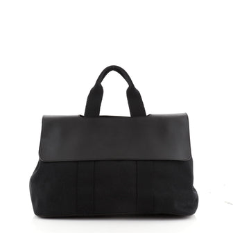 Hermes Valparaiso Bag Toile and Leather MM