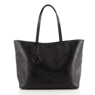 Christian Dior New Panarea Tote Cannage Stitched Rosato Canvas Medium
