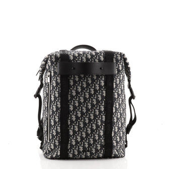 Christian Dior Safari Zip Backpack Oblique Canvas Medium