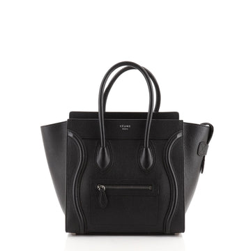 Celine Luggage Bag Grainy Leather Micro