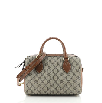 Gucci Convertible Boston Bag GG Coated Canvas and Leather Small