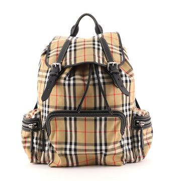 Burberry Rucksack Backpack Vintage Check Nylon Medium