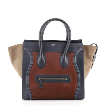 Celine Tricolor Luggage Bag Leather Mini
