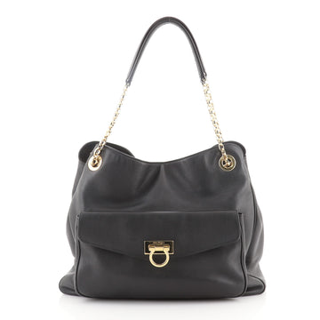 Salvatore Ferragamo Sheba Tote Leather