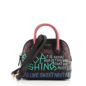 Balenciaga Graffiti Ville Bag Leather XXS