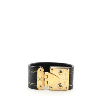 Louis Vuitton Suhali S Lock Bracelet Leather Extra Wide