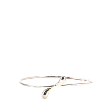 Tiffany & Co. Elsa Peretti Elongated Teardrop Bangle Bracelet Sterling Silver