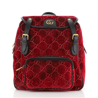 Gucci GG Marmont Backpack GG Velvet Small