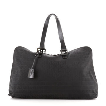 Fendi Vintage Zip Around Tote Zucchino Canvas Large
