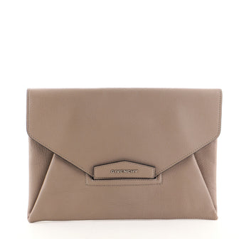 Givenchy Antigona Envelope Clutch Leather Medium