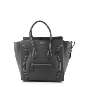 Celine Luggage Bag Grainy Leather Micro