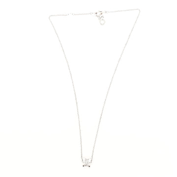 Bvlgari B.Zero1 Round Pendant Necklace 18K White Gold with Diamonds Small