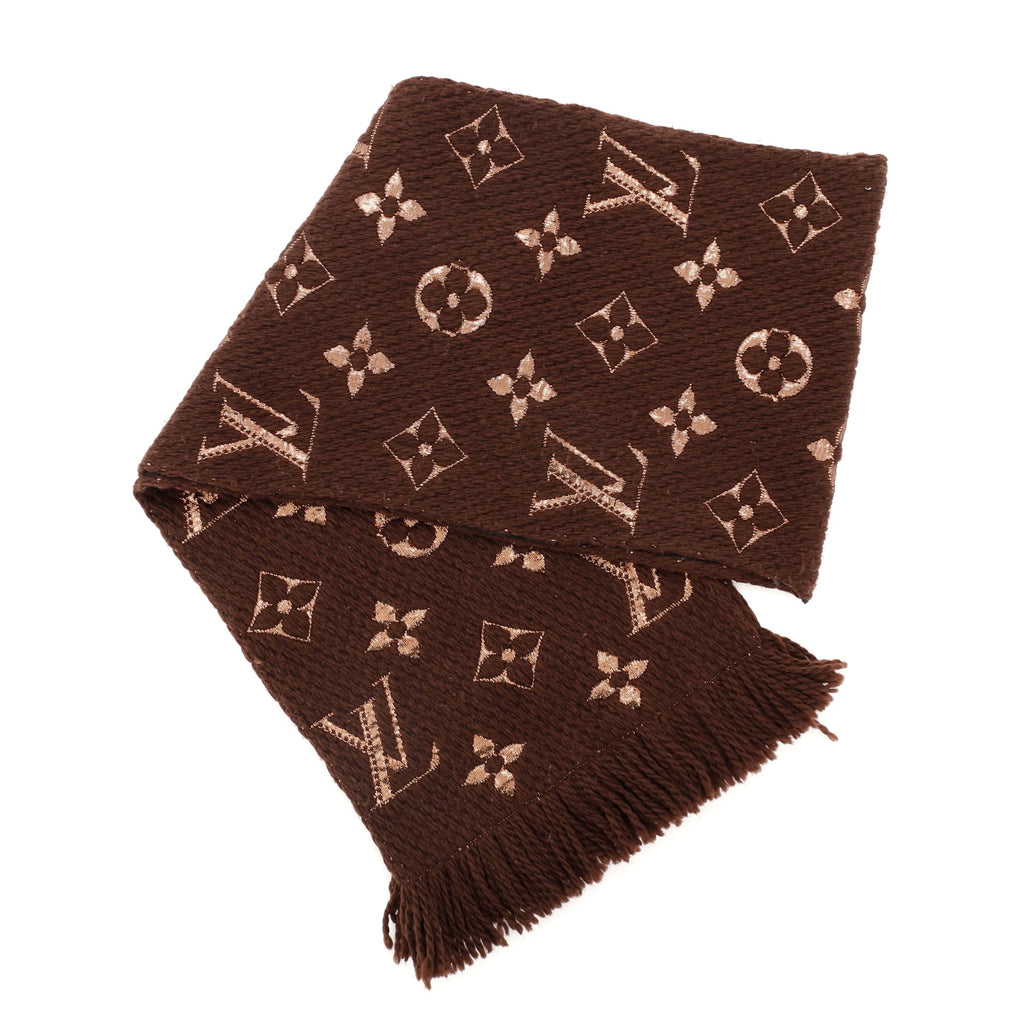 louis vuitton scarf brown