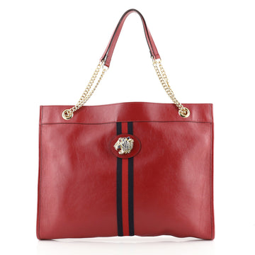 Gucci Rajah Chain Tote Leather Large